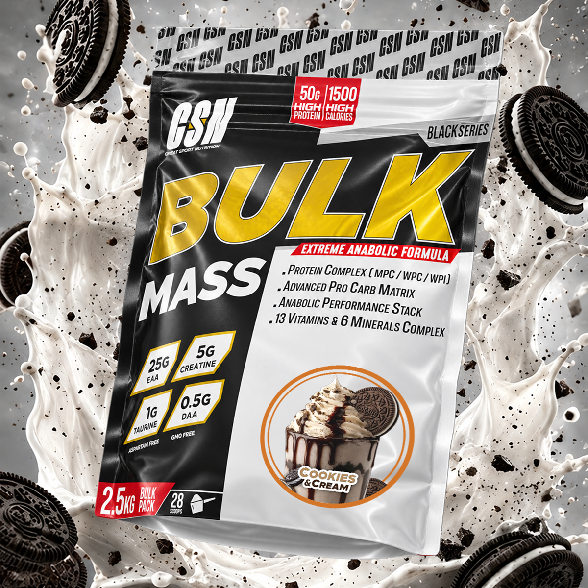 Bag Bulk mass 2.5 kg